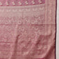 Hiral Fashion Purple Banarasi Organza Silk Abstract Woven Design Saree | Swadesiicart