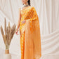 Hiral Fashion Yellow Banarasi Organza Silk Abstract Woven Design Saree | Swadesiicart