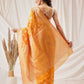 Hiral Fashion Yellow Banarasi Organza Silk Abstract Woven Design Saree | Swadesiicart