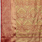 Multicolor Pure Silk Woven Zari Design Geomatric Saree with Unstitched Blouse - Hiral Fashion | Swadesiicart