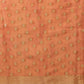 Hiral Fashion Peach Kanjivaram Tissue Silk Floral Zari Woven Saree | Swadesiicart
