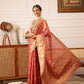 Hiral Fashion Pink Kanjivaram Tissue Silk Floral Zari Woven Saree | Swadesiicart