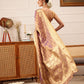 Hiral Fashion Purple Kanjivaram Tissue Silk Floral Zari Woven Saree | Swadesiicart