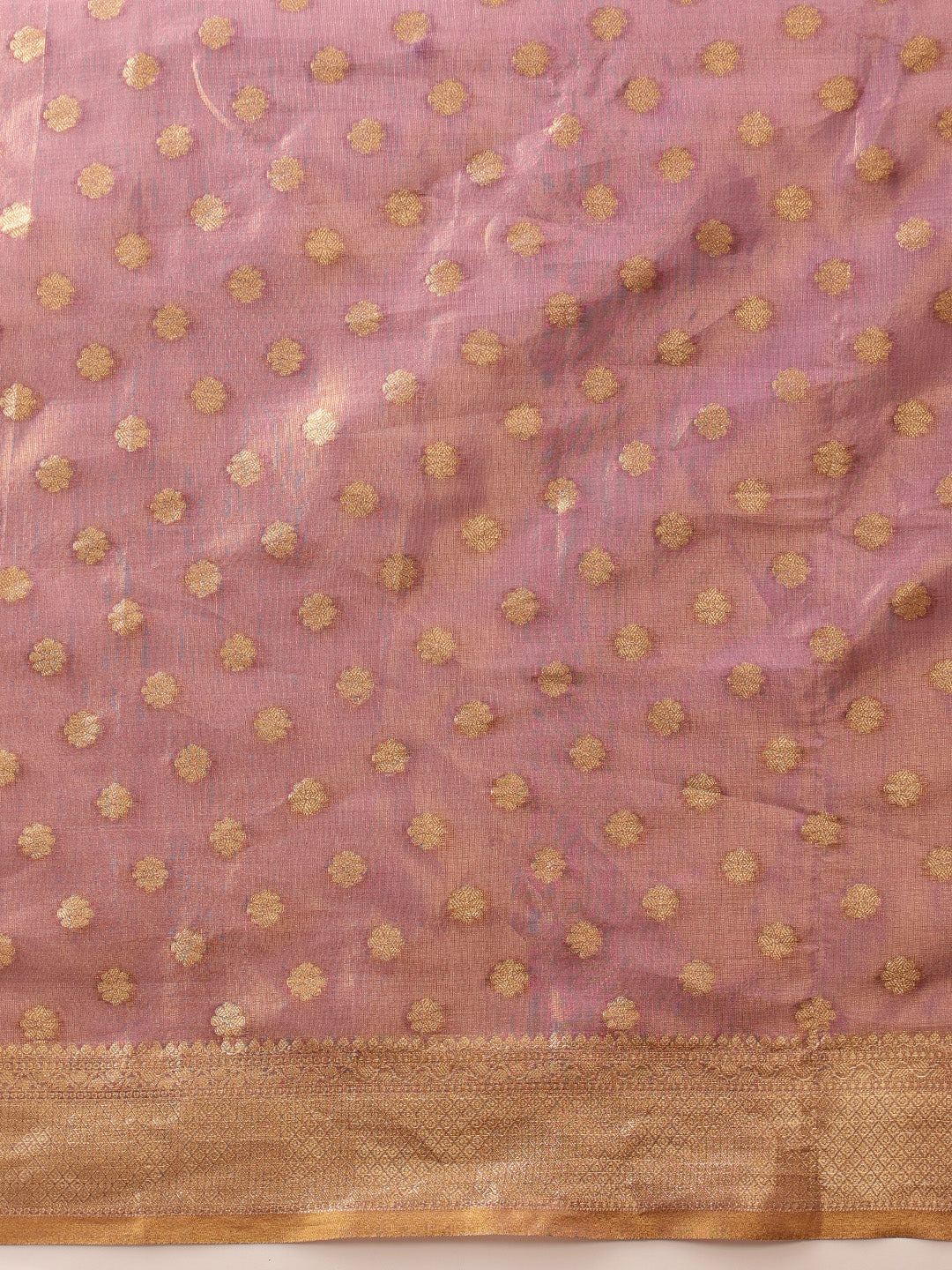 Hiral Fashion Purple Kanjivaram Tissue Silk Floral Zari Woven Saree | Swadesiicart