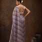 Gray Cotton Blend Digital Print Abstract Saree with Unstitched Blouse - Hiral Fashion | Swadesiicart