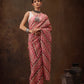 Multicolor Cotton Blend Digital Print Abstract Saree with Unstitched Blouse - Hiral Fashion | Swadesiicart