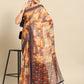 Multicolor Pure Cotton Printed Floral Saree with Unstitched Blouse - Hiral Fashion | Swadesiicart