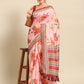 Pink Pure Cotton Printed Floral Saree with Unstitched Blouse - Hiral Fashion | Swadesiicart