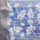 Blue Silk Blend Digital Print Floral Saree with Unstitched Blouse - Hiral Fashion | Swadesiicart