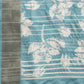 Turquoise Silk Blend Digital Print Floral Saree with Unstitched Blouse - Hiral Fashion | Swadesiicart