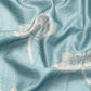 Turquoise Silk Blend Digital Print Floral Saree with Unstitched Blouse - Hiral Fashion | Swadesiicart