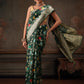 Hiral Fashion Green Jamdani Cotton Floral Woven Thread Saree | Swadesiicart