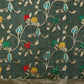 Hiral Fashion Green Jamdani Cotton Floral Woven Thread Saree | Swadesiicart