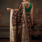 Hiral Fashion Brown Jamdani Cotton Floral Woven Thread Saree | Swadesiicart