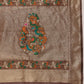 Hiral Fashion Brown Jamdani Cotton Floral Woven Thread Saree | Swadesiicart