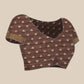 Hiral Fashion Brown Jamdani Cotton Floral Woven Thread Saree | Swadesiicart