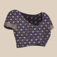 Hiral Fashion Navy Blue Jamdani Cotton Floral Woven Thread Saree | Swadesiicart