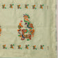Hiral Fashion Teal Jamdani Cotton Floral Woven Thread Saree | Swadesiicart