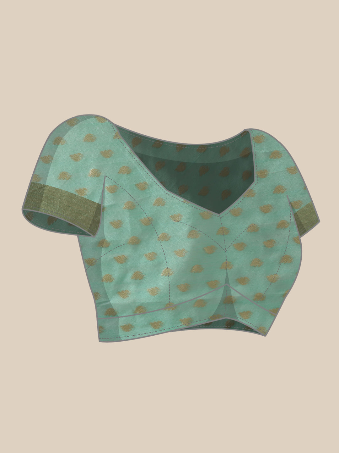 Hiral Fashion Teal Jamdani Cotton Floral Woven Thread Saree | Swadesiicart