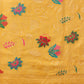 Hiral Fashion Mustard Jamdani Cotton Floral Woven Thread Saree | Swadesiicart