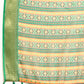 Green Silk Cotton Printed Geomatric Saree with Unstitched Blouse - Hiral Fashion | Swadesiicart