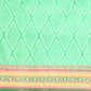 Green Silk Cotton Printed Geomatric Saree with Unstitched Blouse - Hiral Fashion | Swadesiicart