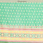 Green Silk Cotton Printed Geomatric Saree with Unstitched Blouse - Hiral Fashion | Swadesiicart