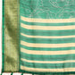Green Silk Cotton Printed Floral Saree with Unstitched Blouse - Hiral Fashion | Swadesiicart