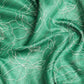 Green Silk Cotton Printed Floral Saree with Unstitched Blouse - Hiral Fashion | Swadesiicart