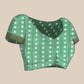 Green Silk Cotton Printed Floral Saree with Unstitched Blouse - Hiral Fashion | Swadesiicart