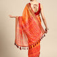 Mustard Silk Cotton Printed Floral Saree with Unstitched Blouse - Hiral Fashion | Swadesiicart