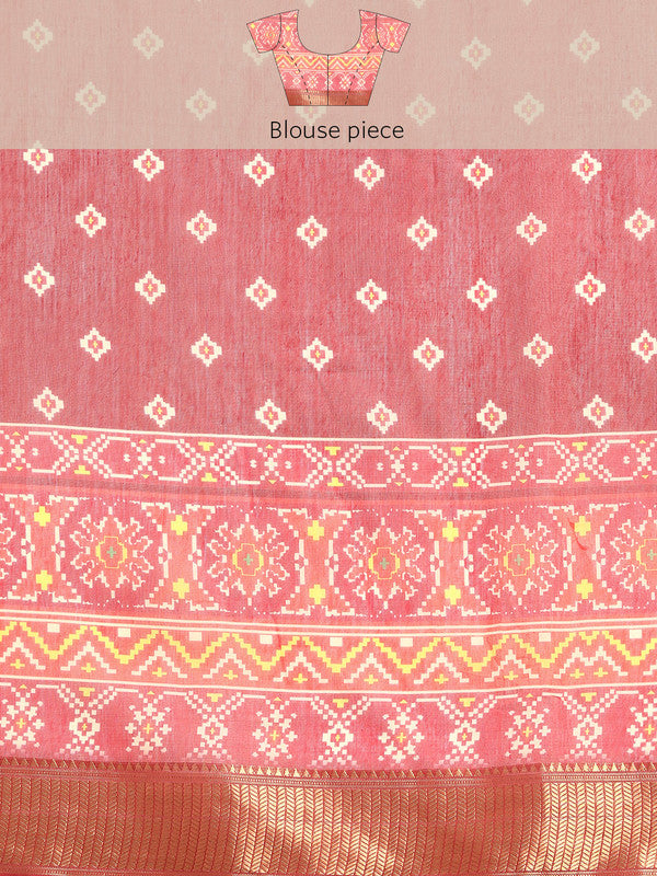 Mustard Silk Cotton Printed Floral Saree with Unstitched Blouse - Hiral Fashion | Swadesiicart
