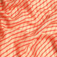 Orange Silk Cotton Printed Striped Saree with Unstitched Blouse - Hiral Fashion | Swadesiicart