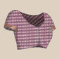 Purple Silk Cotton Printed Floral Saree with Unstitched Blouse - Hiral Fashion | Swadesiicart