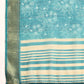 Turquoise Silk Cotton Printed Floral Saree with Unstitched Blouse - Hiral Fashion | Swadesiicart