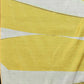 Yellow Cotton Blend Printed Striped Saree with Unstitched Blouse - Hiral Fashion | Swadesiicart
