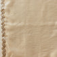 Hiral Fashion Beige Gota Patti Muga Silk Solid Lace Work Saree | Swadesiicart