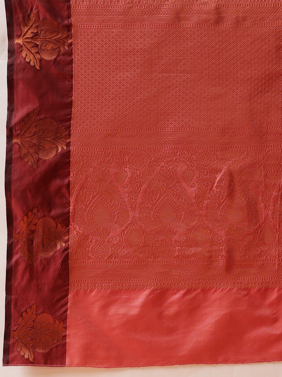 Hiral Fashion Turquoise Blue Banarasi Silk Floral Woven Design Saree | Swadesiicart