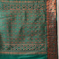 Hiral Fashion Green Banarasi Silk Floral Woven Design Saree | Swadesiicart