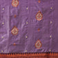 Hiral Fashion Purple Banarasi Silk Floral Woven Design Saree | Swadesiicart