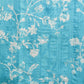 Turquoise Silk Blend Digital Print Floral Saree with Unstitched Blouse - Hiral Fashion | Swadesiicart