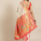 Off White Pure Cotton Woven Zari Design Paisley Saree with Unstitched Blouse - Hiral Fashion | Swadesiicart