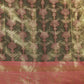 Black Brocade Zari Woven Floral Saree with Unstitched Blouse - Hiral Fashion | Swadesiicart