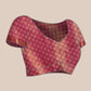 Purple Brocade Zari Woven Floral Saree with Unstitched Blouse - Hiral Fashion | Swadesiicart
