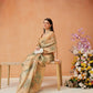 Hiral Fashion Beige Bollywood Cotton Tissue Floral Digital Printed Saree | Swadesiicart
