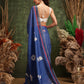 Hiral Fashion Navy Blue Bollywood Cotton Tissue Floral Digital Printed Saree | Swadesiicart