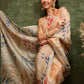 Hiral Fashion Off White Bollywood Cotton Tissue Floral Digital Printed Saree | Swadesiicart