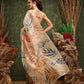 Hiral Fashion Off White Bollywood Cotton Tissue Floral Digital Printed Saree | Swadesiicart