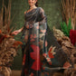 Hiral Fashion Teal Bollywood Cotton Tissue Floral Digital Printed Saree | Swadesiicart