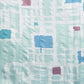 Turquoise Silk Blend Printed Geomatric Saree with Unstitched Blouse - Hiral Fashion | Swadesiicart